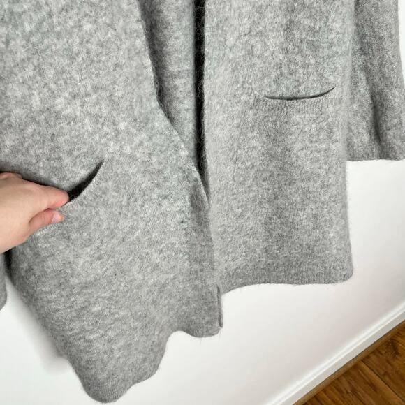 STORQ Mama + BB Nursing Cardigan Gray XL/2XL Alpaca Blend Cozy Sweater Pockets - Picture 4 of 7